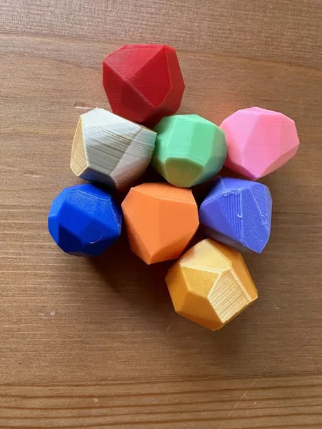 Đá quý & đá cuội Fidget (khoảng 20mm) cho rương báu, kho vàng, mô hình, D&D, game, diorama... - Image 1