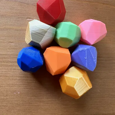 Đá quý & đá cuội Fidget (khoảng 20mm) cho rương báu, kho vàng, mô hình, D&D, game, diorama...