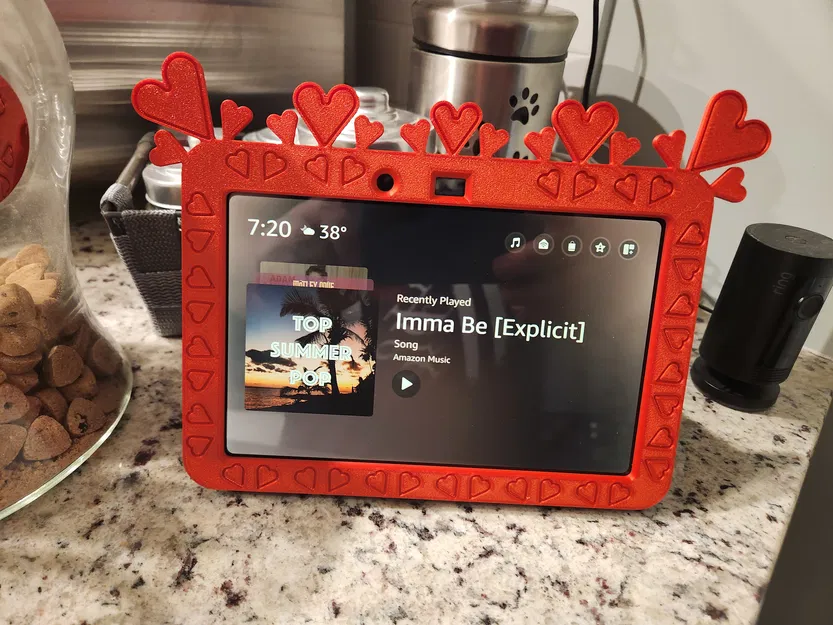 Mặt trước Echo Show 8 G3 Hình Trái Tim Ngày Valentine - Image 1