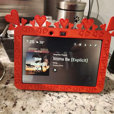 Mặt trước Echo Show 8 G3 Hình Trái Tim Ngày Valentine