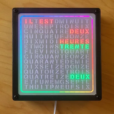 Đồng hồ chữ (tiếng Pháp)