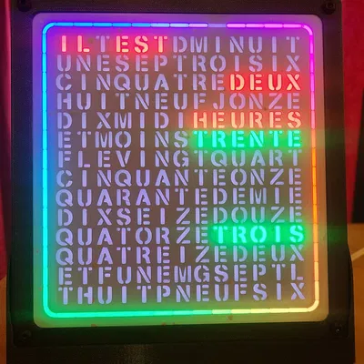 Đồng hồ chữ (tiếng Pháp)