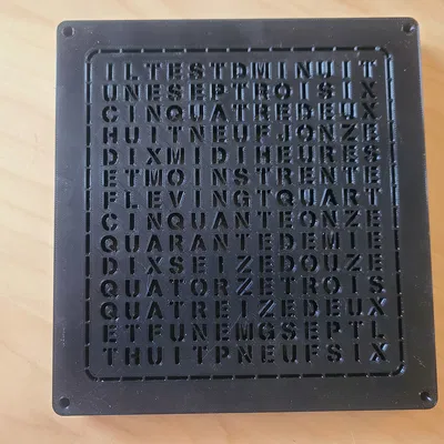 Đồng hồ chữ (tiếng Pháp)