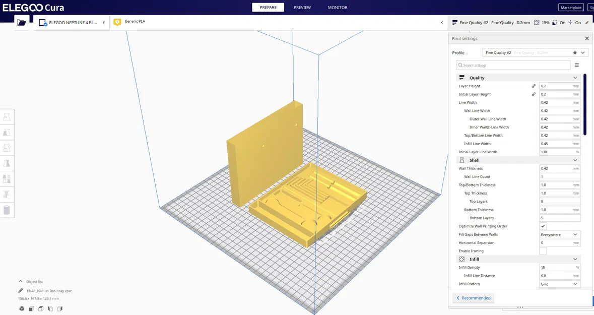 Khay đựng đồ nghề cho Neptune 4 Plus - Image 2