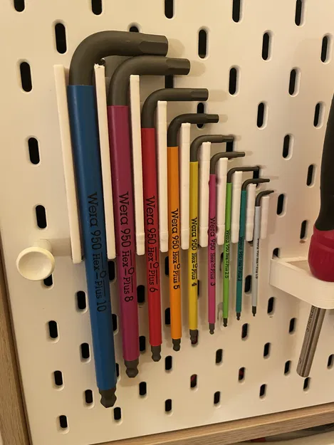 IKEA SKADIS WERA HEX Keys Magentic Mount Remix (Split và 8 mm và 5 mm nam châm) - Image 1