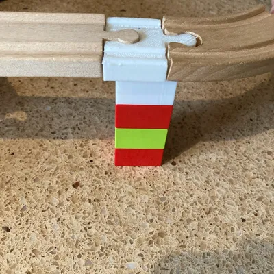 Đầu nối đường ray gỗ tương thích Dulpo (banned brick)