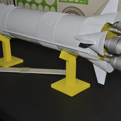 Chân đế trưng bày mô hình tên lửa cho động cơ 18mm và 24mm