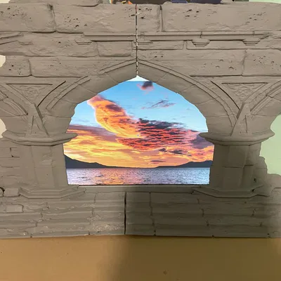 KHUNG VÒM MÀN HÌNH CẢM HỨNG TỪ DI TÍCH CỔ