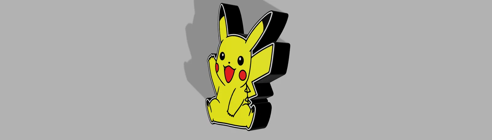 Mô hình Hộp đèn Pikachu có lỗ dây và lỗ treo chìa khóa - Image 2