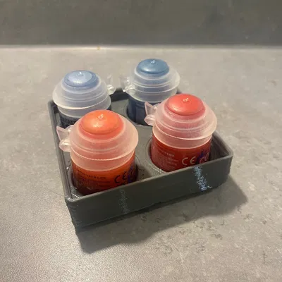 Gridfinity Stackable Citadel Paint Pot Storage 2x2