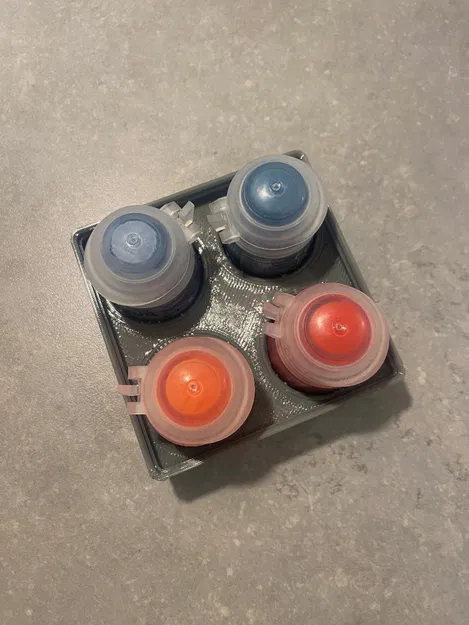 Gridfinity Stackable Citadel Paint Pot Storage 2x2 - Image 2