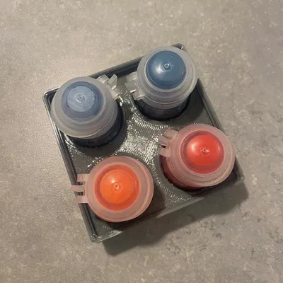 Gridfinity Stackable Citadel Paint Pot Storage 2x2