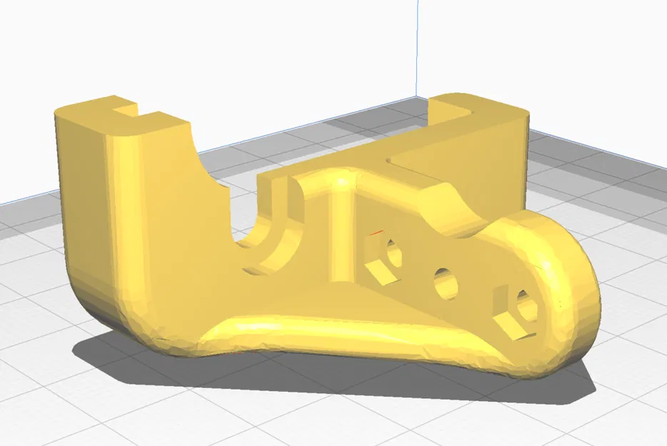 Giá đỡ Ender 3 V2 BLTouch có rãnh cho đai ốc và dây cáp - Image 1