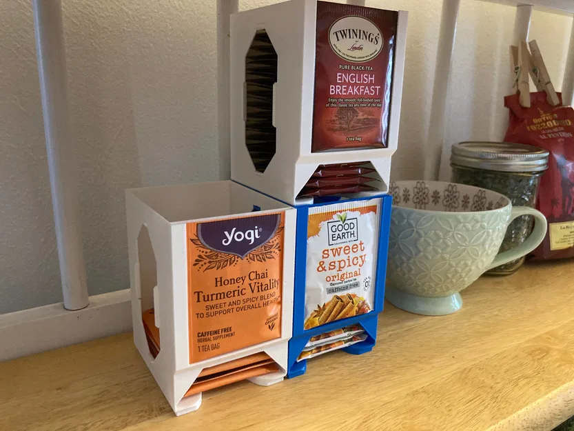 Hộp Đựng Túi Trà - Xếp Chồng Nhanh, Khớp Nối - Image 1