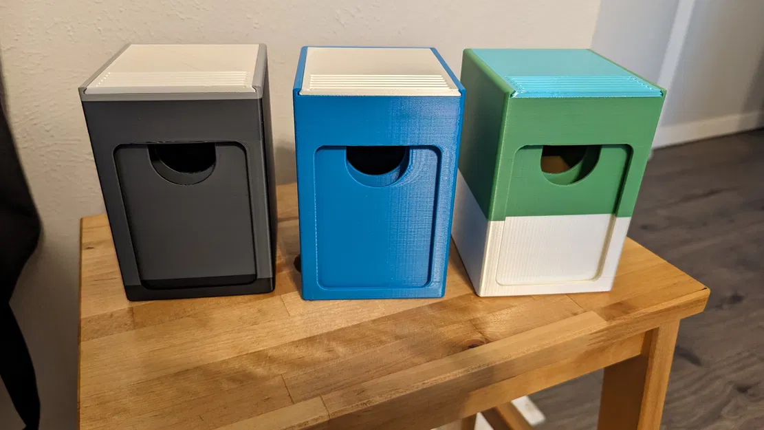 Hộp Bài MTG Commander Có Khay Token & Cửa Sổ Top Loader - Image 1