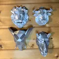 Đầu Con Vật Phong Cách Low Poly - Thumbnail 1
