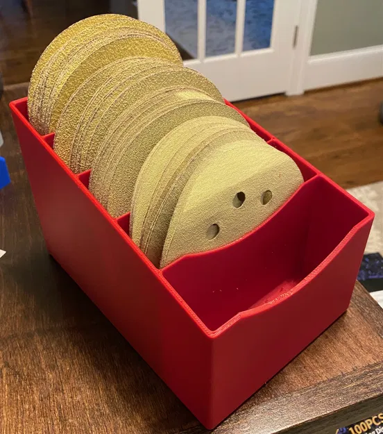 Kệ/Hộp Đựng Giấy Nhám Tròn 5" - Image 1