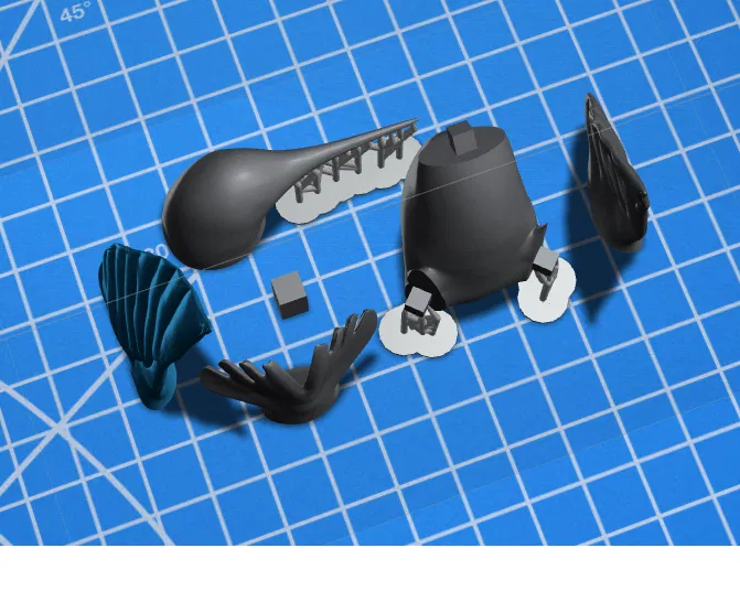 Mô hình chim ruồi trang trí (chia bộ phận) - Phiên bản chỉnh sửa - Image 5