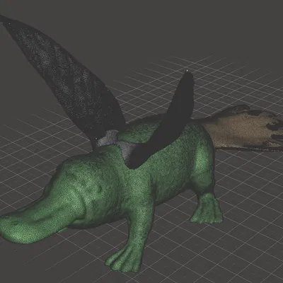 Mô hình thú mỏ vịt cánh chim ruồi độc đáo