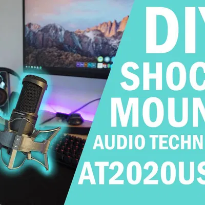 Tự làm đế chống sốc cho đèn Ikea Tertial - Dành cho Micro Audio Technica AT2020