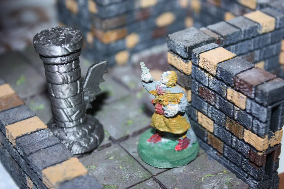 Trụ Cạm Bẫy Tròn Cho Game RPG FDM - Image 1