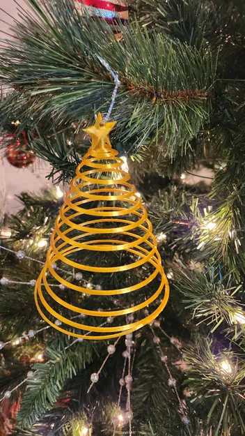 Móc Trang Trí Cây Thông Noel Hình Xoắn Ốc - Image 1