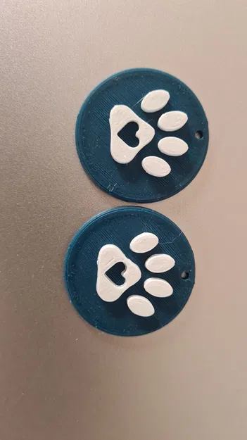 Bông Tai Hình Tim Chân Chó - Image 1