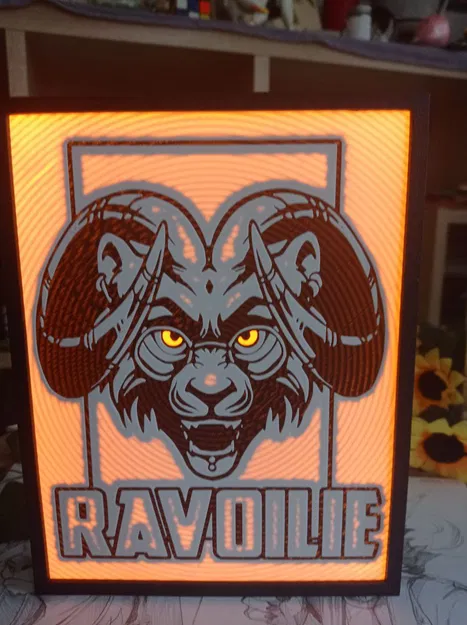 Script OpenScad Tùy Chỉnh cho Hộp Đèn LED Chiếu Sáng Biển Quảng Cáo hoặc Ảnh Lithophane - Image 2