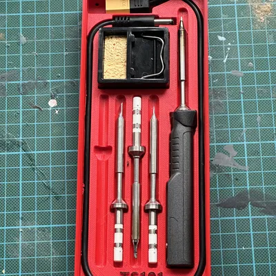 Mỏ hàn mini TS101 kèm cáp XT60, MiniSpool lắp ráp sẵn