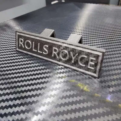 Tấm Biển Rolls Royce Cho Chân Đế Động Cơ Phản Lực
