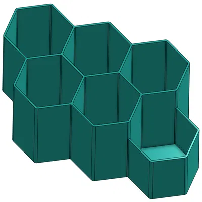 Chỗ Cắm Bút Lục Giác Không Cắt