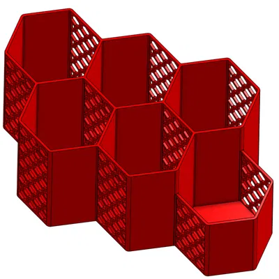 Cốc Bút Lục Giác Phiên Bản Thay Thế