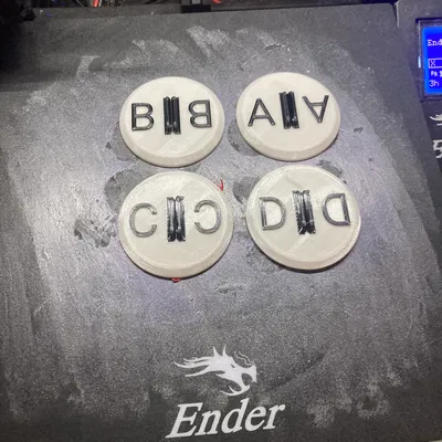 Đế Lót Quân Cờ D&D/Pathfinder Có Đánh Số