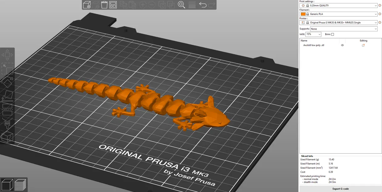 Axolotl thấp poly - Image 2