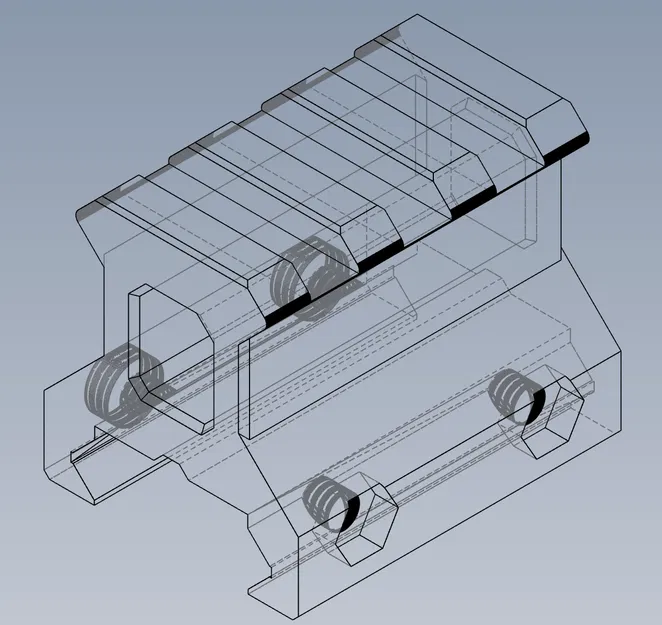 Thanh Riser Picatinny 3 Khe - Image 2