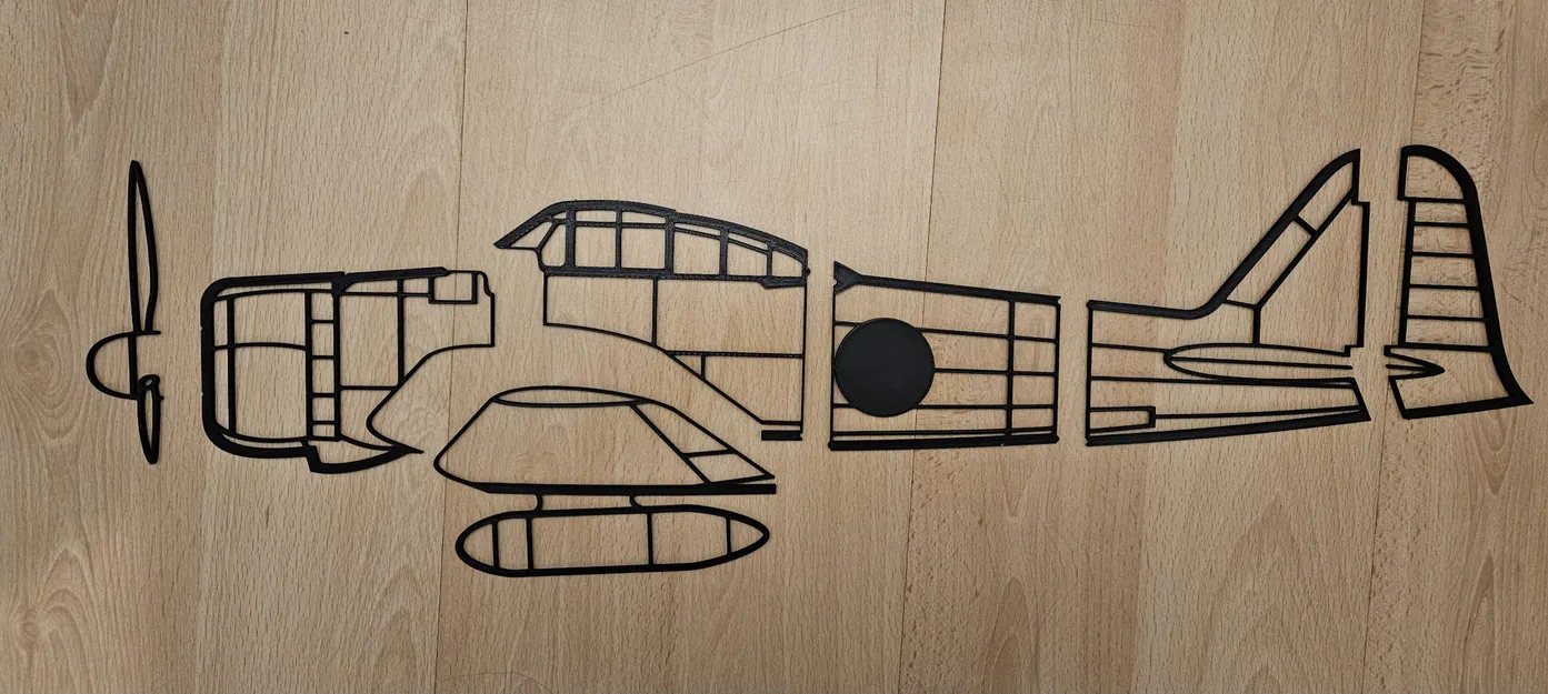 Tranh tường Máy bay A6M2 Zero (Cỡ lớn) - Image 2