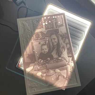 Khung mỏng cho ảnh Lithophane kích thước 240x160x4mm