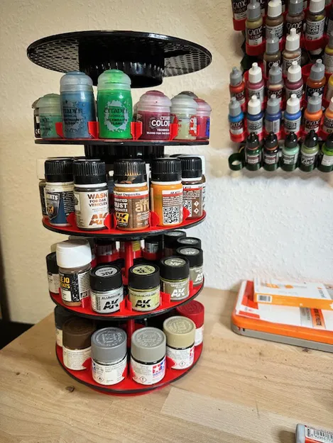 Khay cho chai 35 mm (sơn Tamiya hoặc AK) cho băng chuyền sơn - Image 2