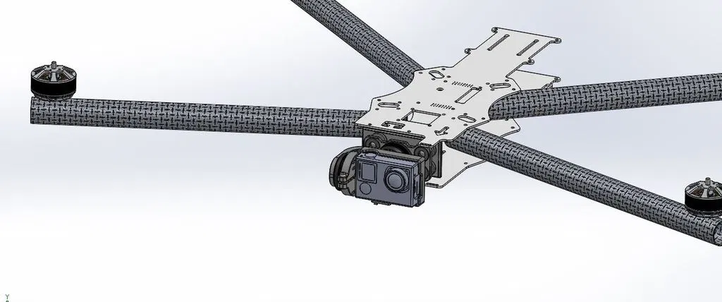 Gimbal 2 Trục cho GoPro Hero 4 trên Reptile 500 MWC (TBS Discovery Clone) - Image 4