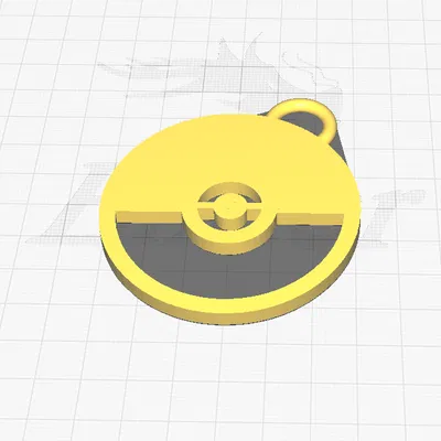 Móc Khóa Pokeball - Mô Hình 3D In Dễ Dàng