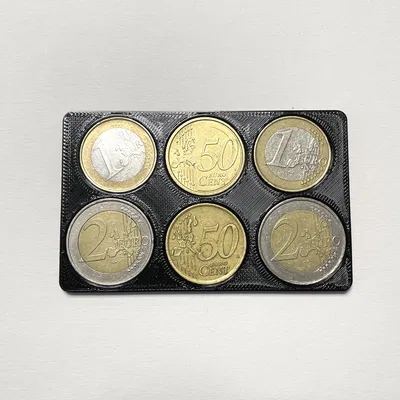 Ví Đựng Tiền Xu Euro Hình Thẻ Tín Dụng