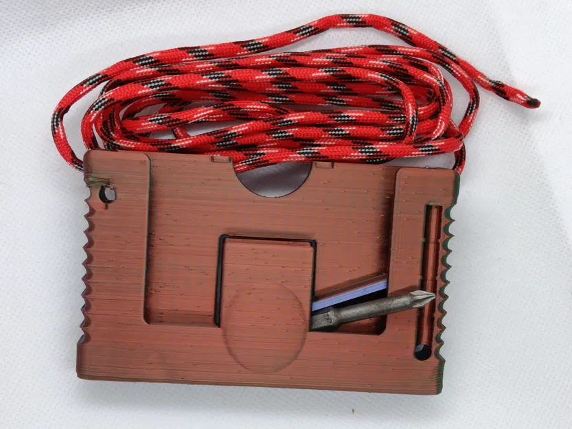 Ví đựng thẻ bằng dây dù có ngăn bí mật - Image 2