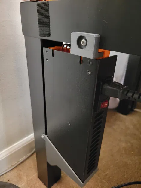 Móc Remix Chân Nguồn Delta PSU (đen) cho Tủ Prusa MK3S Lack - Image 1