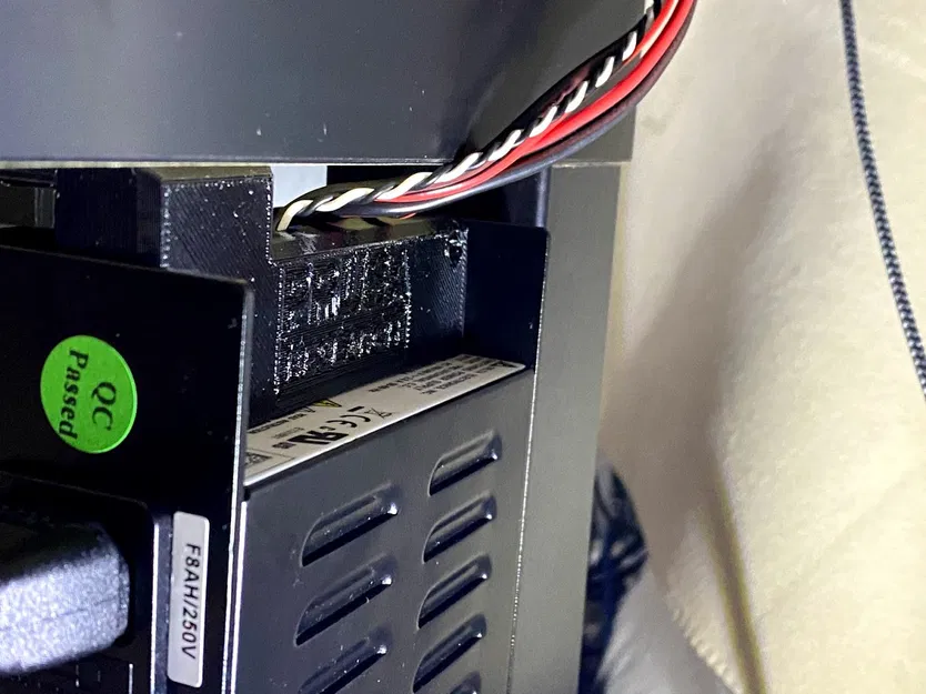 Phụ kiện Lồng kính Prusa MK3S Lack: Di dời Bộ nguồn Delta màu đen - Image 3