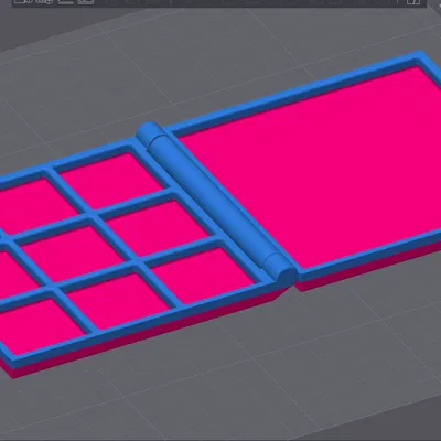 Bàn Cờ Caro Di Động Có Bản Lề và Hộp Đóng Mở