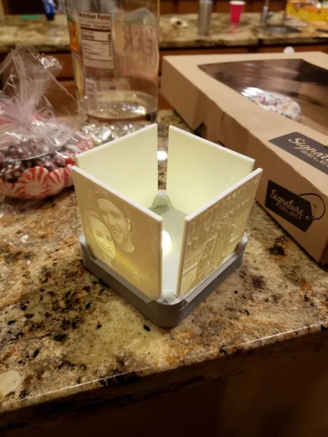 Bốn người giữ litphophane ảnh sử dụng nến trà - Image 1