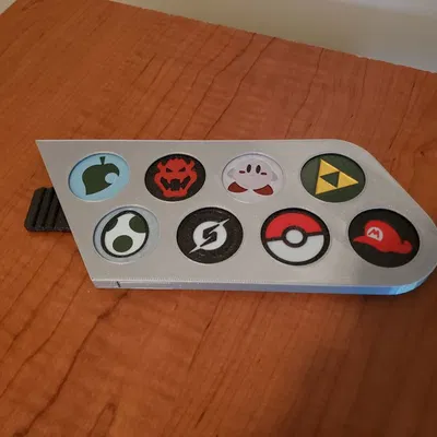 Đồng xu giả mạo amiibo với trường hợp