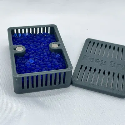 Hộp Đựng Hạt Hút Ẩm Có Nắp Nam Châm (66x46x24mm)