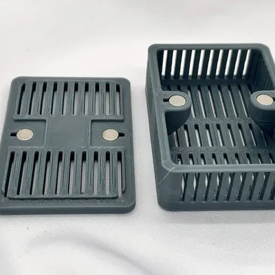 Hộp Đựng Hạt Hút Ẩm Có Nắp Nam Châm (66x46x24mm)