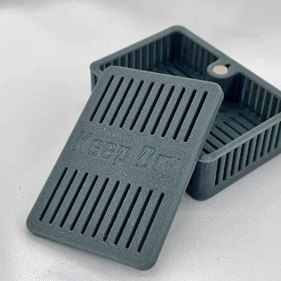 Hộp Đựng Hạt Hút Ẩm Có Nắp Nam Châm (66x46x24mm)